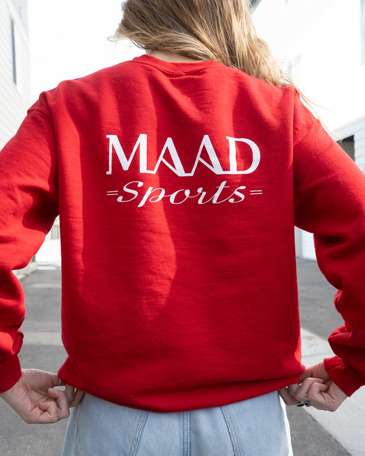 Maad Sports Crew Neck | Red