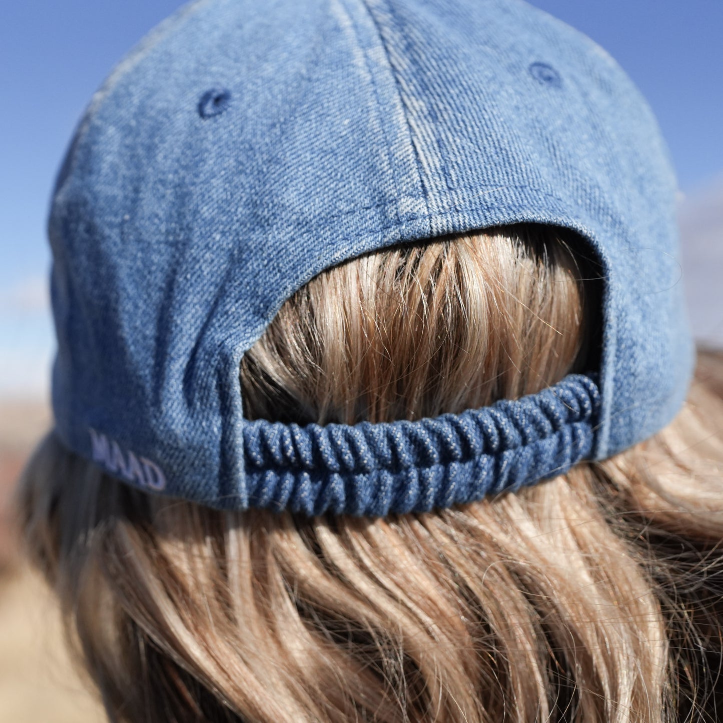 Primo Elastic Back Cap, washed Light Denim