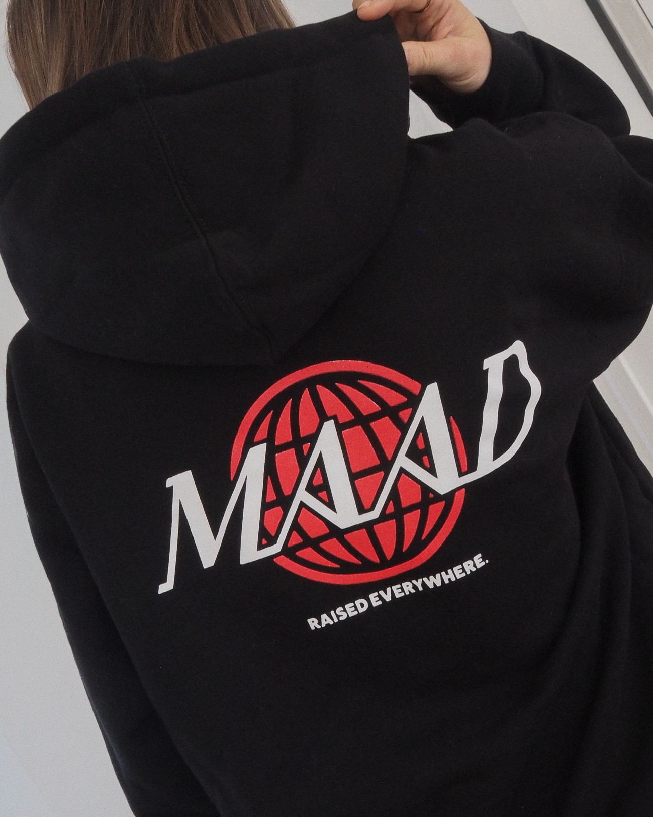 World Zip Hood | Black – Maad Love
