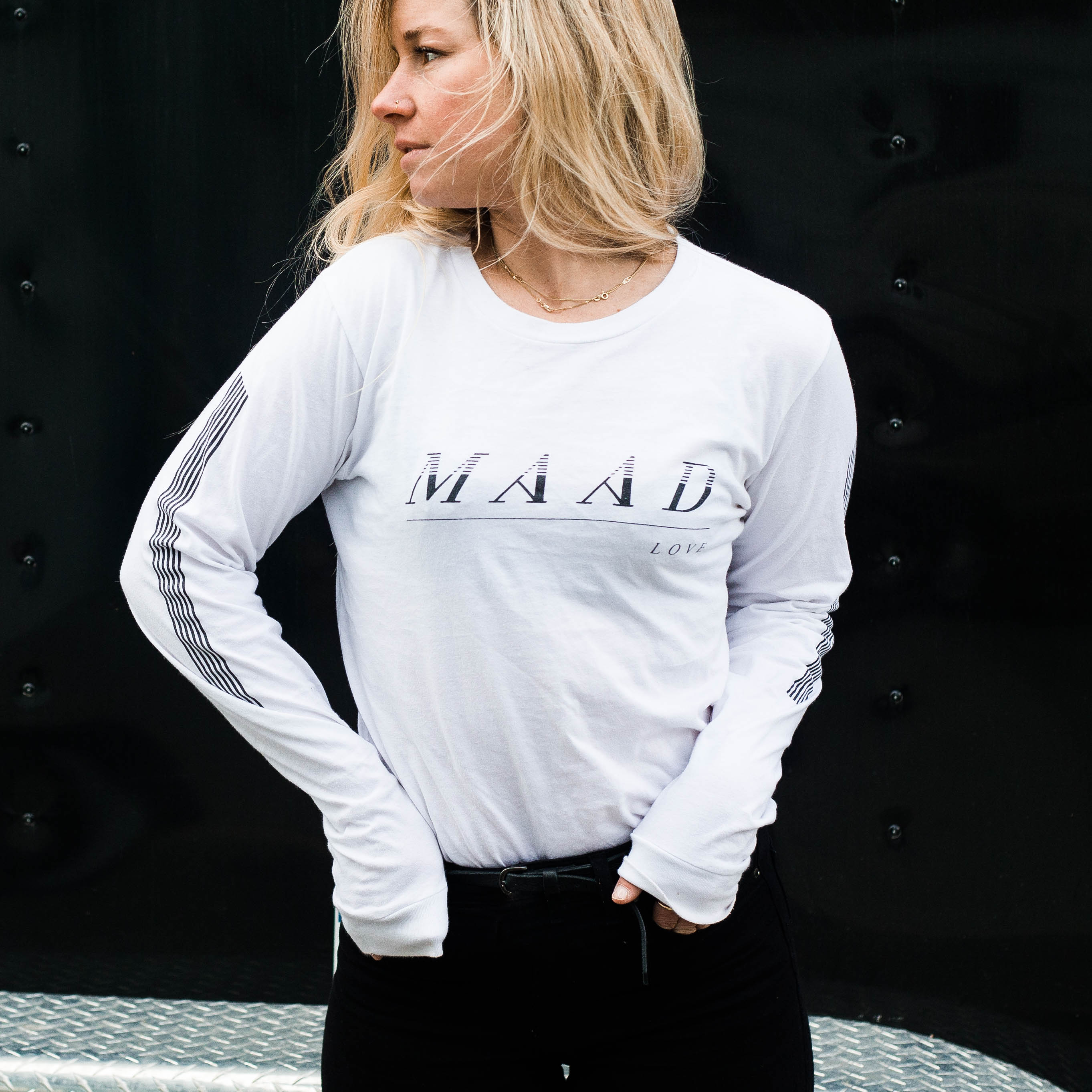 White | Maad Sports Long Sleeve