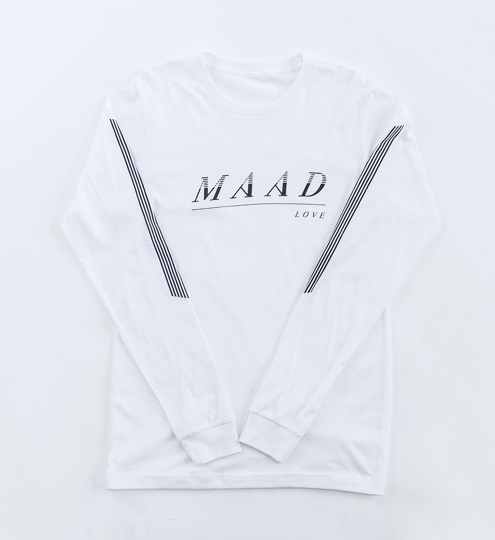 White | Maad Sports Long Sleeve